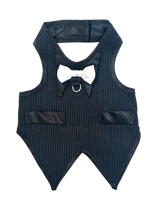 The Dogfather Pinstriped Doggie Tuxedo 