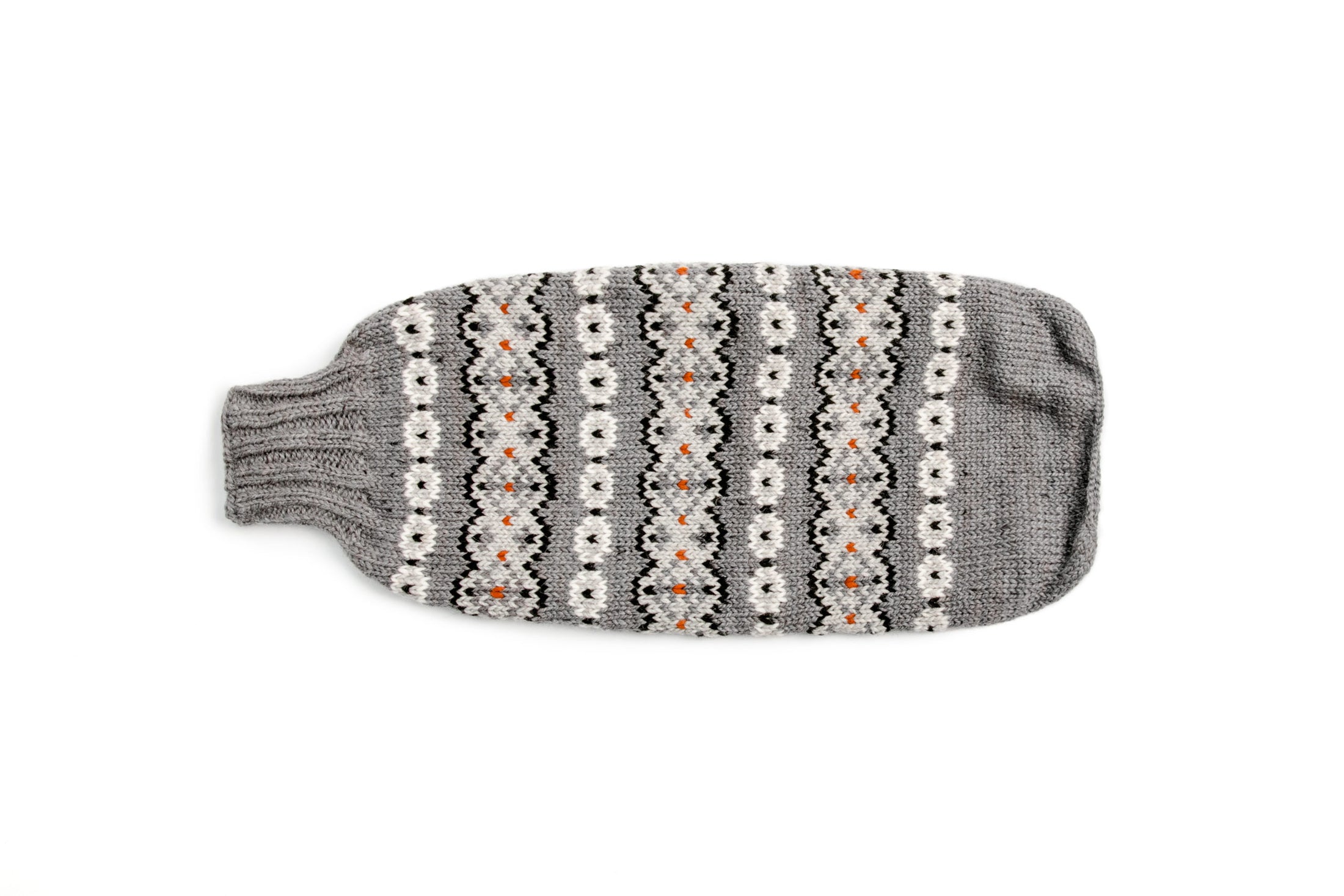 Alpaca Silver Fair Isle Dog Sweater