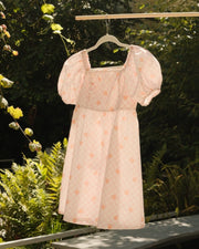 Floral Puff Sleeves Dress