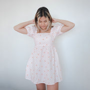 Floral Puff Sleeves Dress