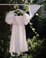 Floral Puff Sleeves Dress