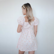 Floral Puff Sleeves Dress