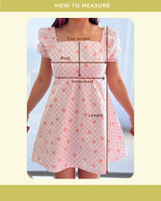 Floral Puff Sleeves Dress 