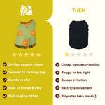 Flower Power Dog T-shirt 