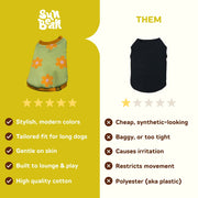 Flower Power Dog T-shirt 