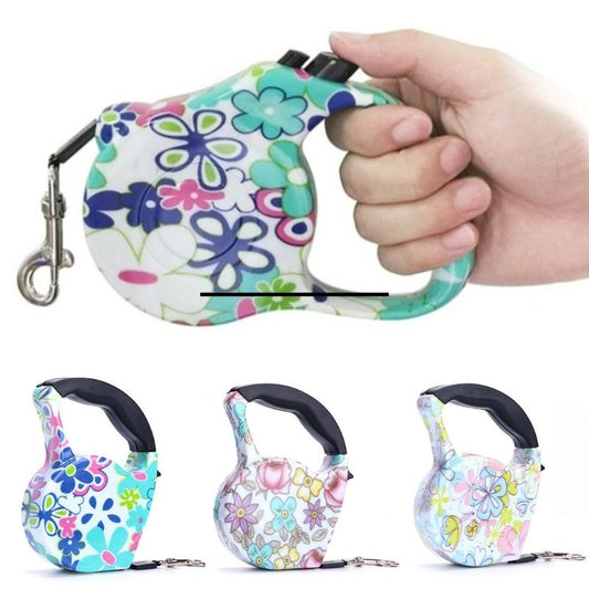 Flower Frenzy Retractable Dog Leash - Southlake Paws