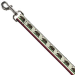 Dog Leash - California Flag Bear Weathered White
