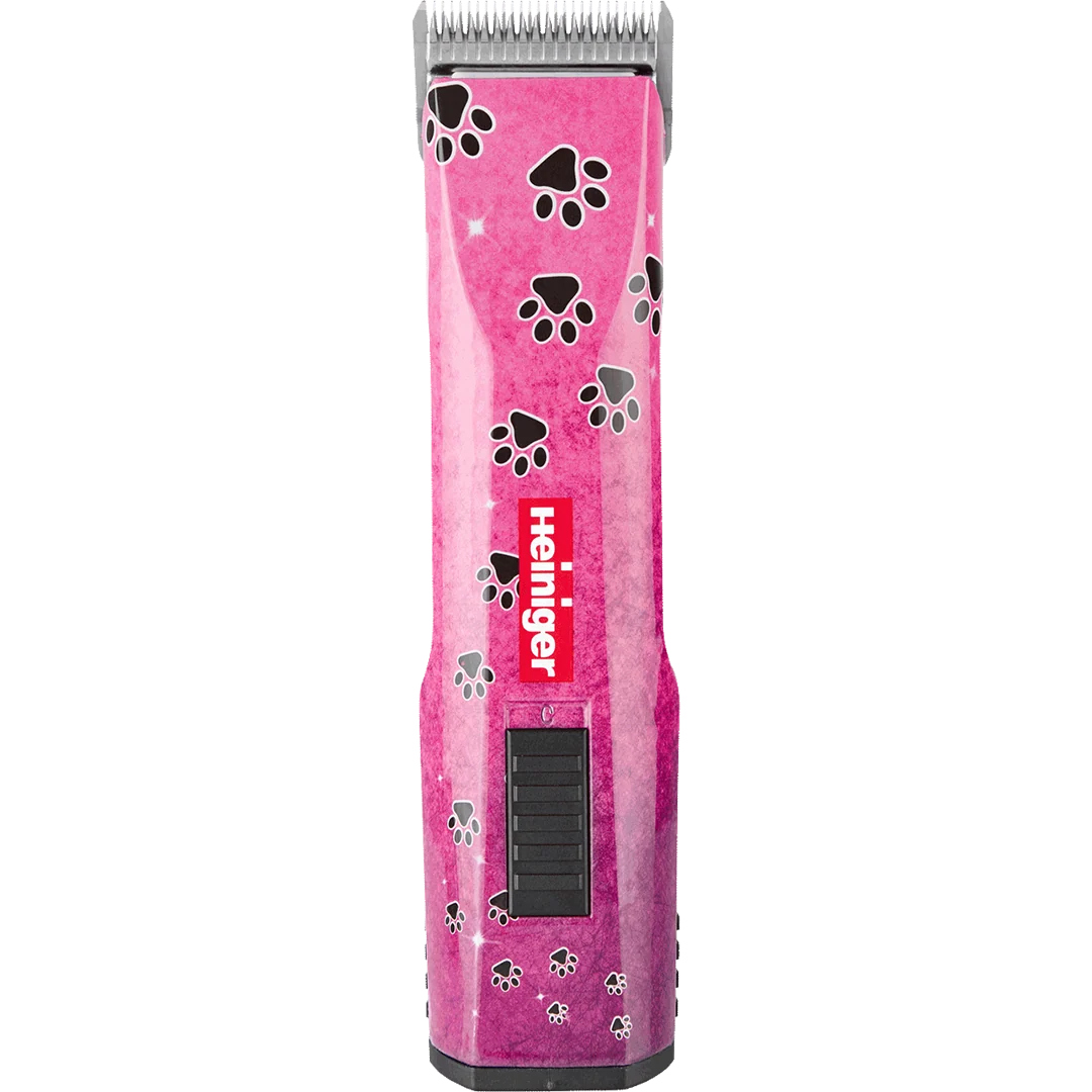 Pet Pink Paws Saphir Cordless Clipper with One Battery by Heiniger