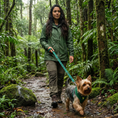 Load image into Gallery viewer, EcoBark Forest Green Dog Harness - Over-the-Head Vest Halter Soft Mesh for Small to Medium Dogs
