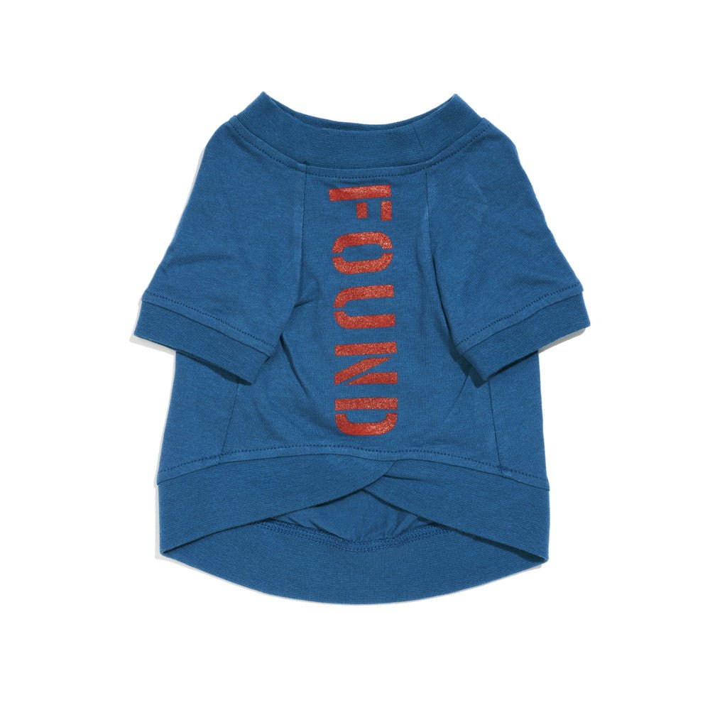 Big Full Heart Animal T-Shirts Premium Found My Animal Big Full Heart Animal T-Shirt, Blue + Tomato