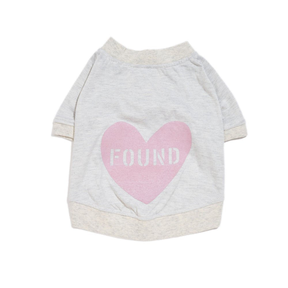 Big Full Heart Animal T-Shirts Premium Found My Animal Big Full Heart Animal T-Shirt, Heather Gray + Mauve