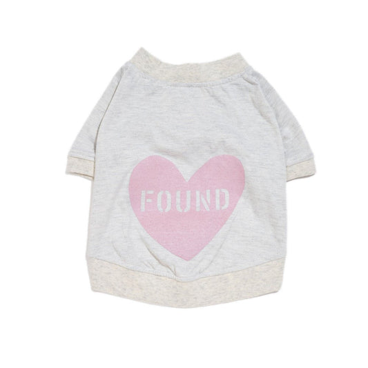 Big Full Heart Animal T-Shirts Premium Found My Animal Big Full Heart Animal T-Shirt, Heather Gray + Mauve