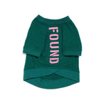 Found My Animal Big Full Heart Animal T-Shirt, Hunter Green + Candy Pink
