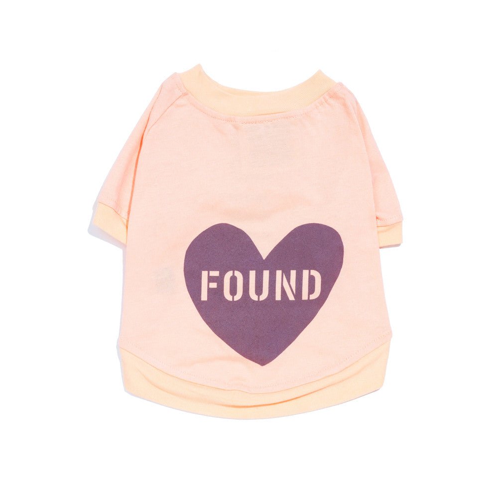 Big Full Heart Animal T-Shirts Premium Found My Animal Big Full Heart Animal T-Shirt, Peach + Plum
