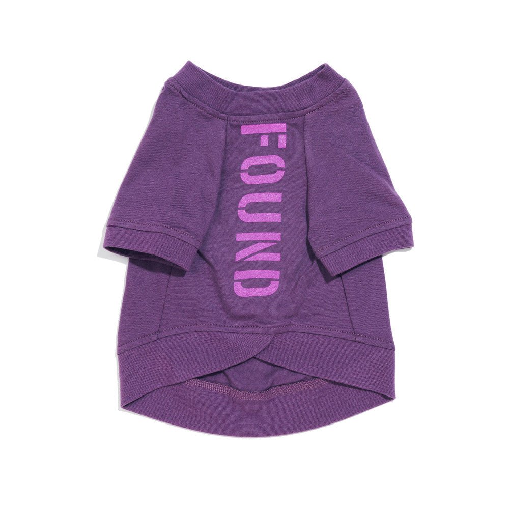 Big Full Heart Animal T-Shirts Premium Found My Animal Big Full Heart Animal T-Shirt, Purple + Tulip