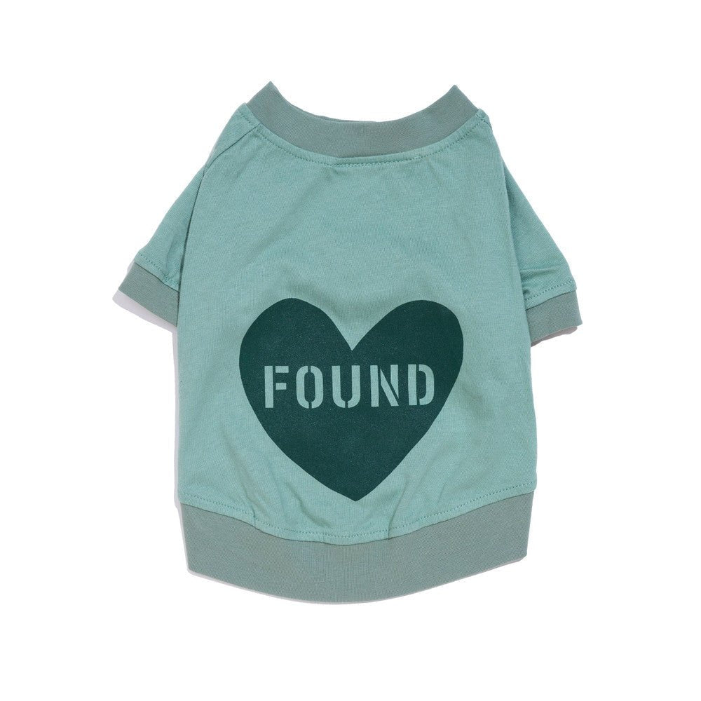 Big Full Heart Animal T-Shirts Premium Found My Animal Big Full Heart Animal T-Shirt, Sage + Evergreen