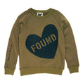 Load image into Gallery viewer, Big Full Heart Sweatshirts Premium Found My Animal Big Full Heart Sweatshirt, Olive + Lake

