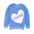 Load image into Gallery viewer, Found My Animal Big Full Heart Sweatshirt, Periwinkle + Light Pink
