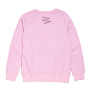 Found My Animal Big Full Heart Sweatshirt, Pink + Mauve