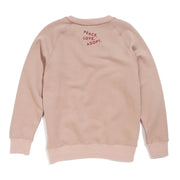 Found My Animal Big Full Heart Sweatshirt, Taupe + Rust