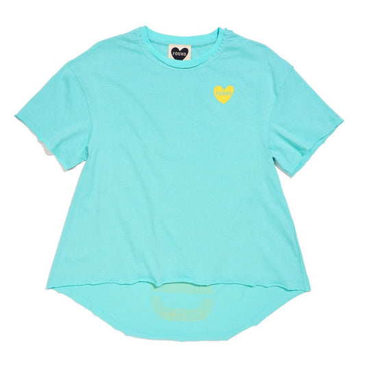 Big Full Heart T-Shirts Premium Found My Animal Big Full Heart T-Shirt, Aqua + Citron