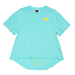 Found My Animal Big Full Heart T-Shirt, Aqua + Citron
