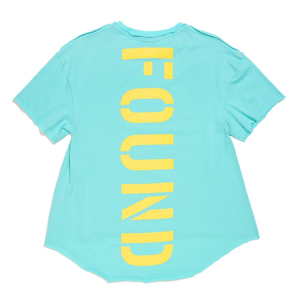 Big Full Heart T-Shirts Premium Found My Animal Big Full Heart T-Shirt, Aqua + Citron