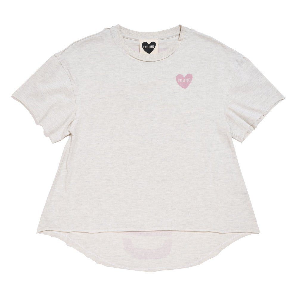 Big Full Heart T-Shirts Premium Found My Animal Big Full Heart T-Shirt, Heather + Mauve