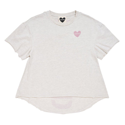 Big Full Heart T-Shirts Premium Found My Animal Big Full Heart T-Shirt, Heather + Mauve