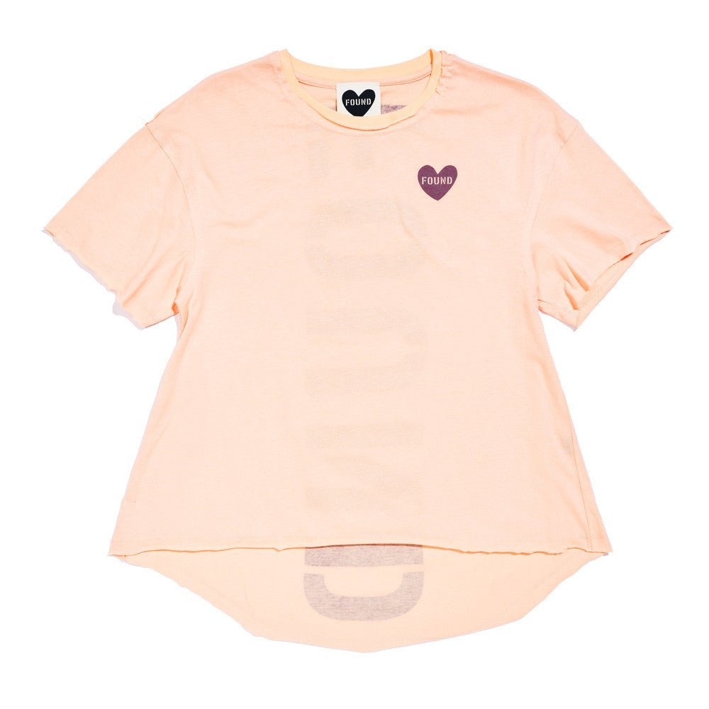 Big Full Heart T-Shirts Premium Found My Animal Big Full Heart T-Shirt, Peach + Plum