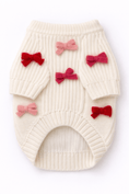 Load image into Gallery viewer, Puffers, Hoodies, Coats Premium Found My Animal Bow Sweater - Red & Pink
