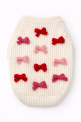 Load image into Gallery viewer, Puffers, Hoodies, Coats Premium Found My Animal Bow Sweater - Red & Pink
