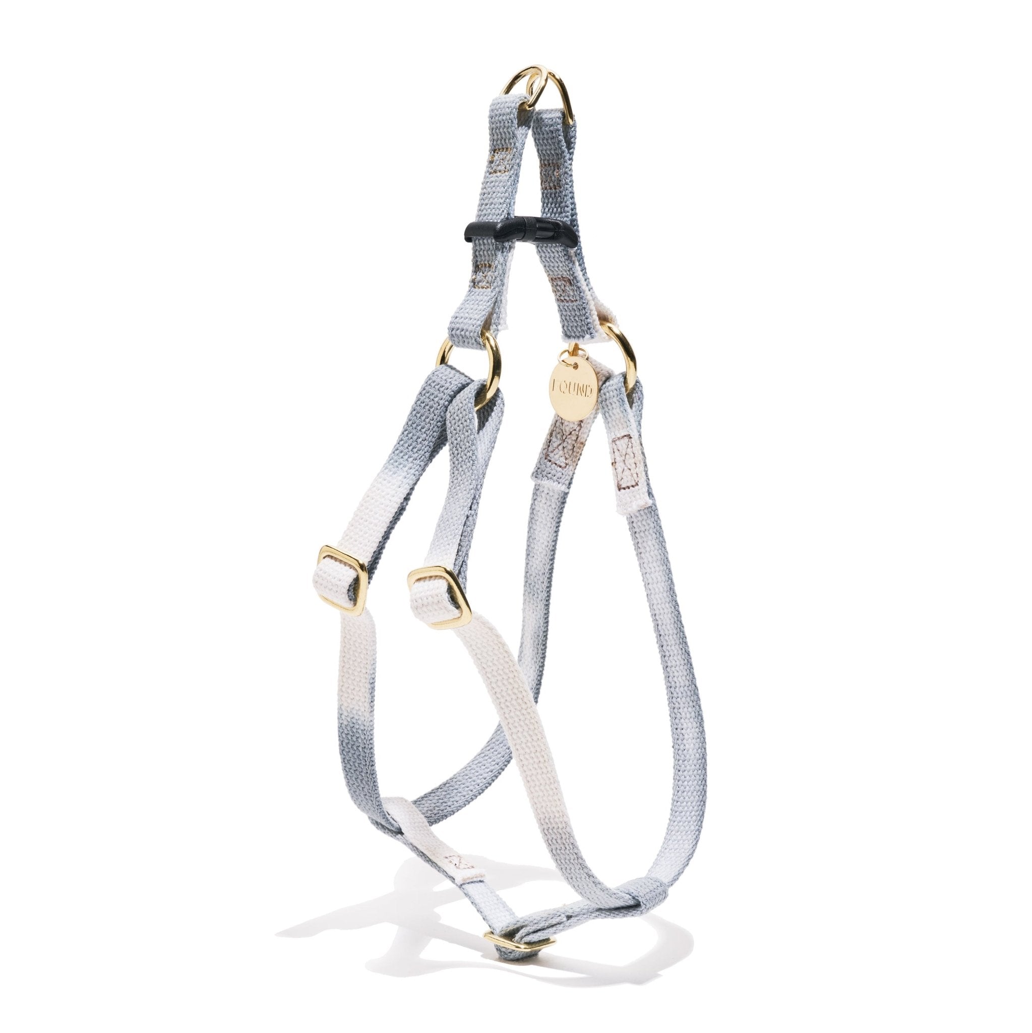 Dog & Cat Harnesses Premium Gray Ombre Cotton Cat & Dog Harness – Adjustable, Durable & Stylish | Found My Animal