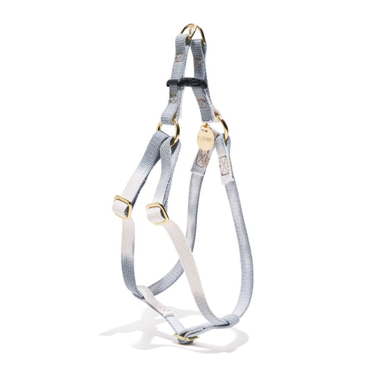 Dog & Cat Harnesses Premium Gray Ombre Cotton Cat & Dog Harness – Adjustable, Durable & Stylish | Found My Animal