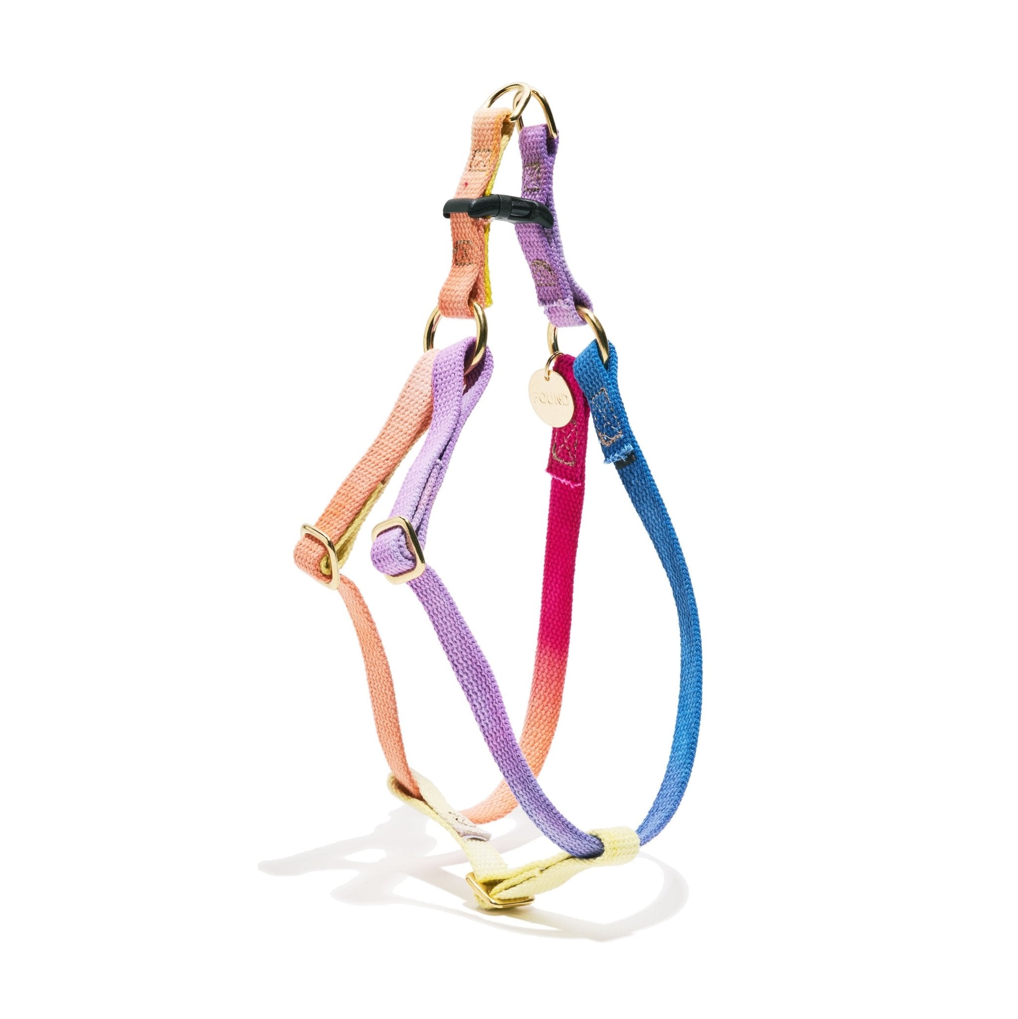Dog & Cat Harnesses Premium Light Prismatic Cotton Cat & Dog Harness – Vibrant, Adjustable & Durable | Found My Animal