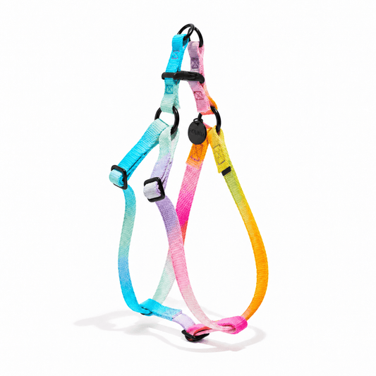 Found My Animal Noelle Cotton Cat & Dog Harness – Matte Black Hardware, Adjustable & Stylish