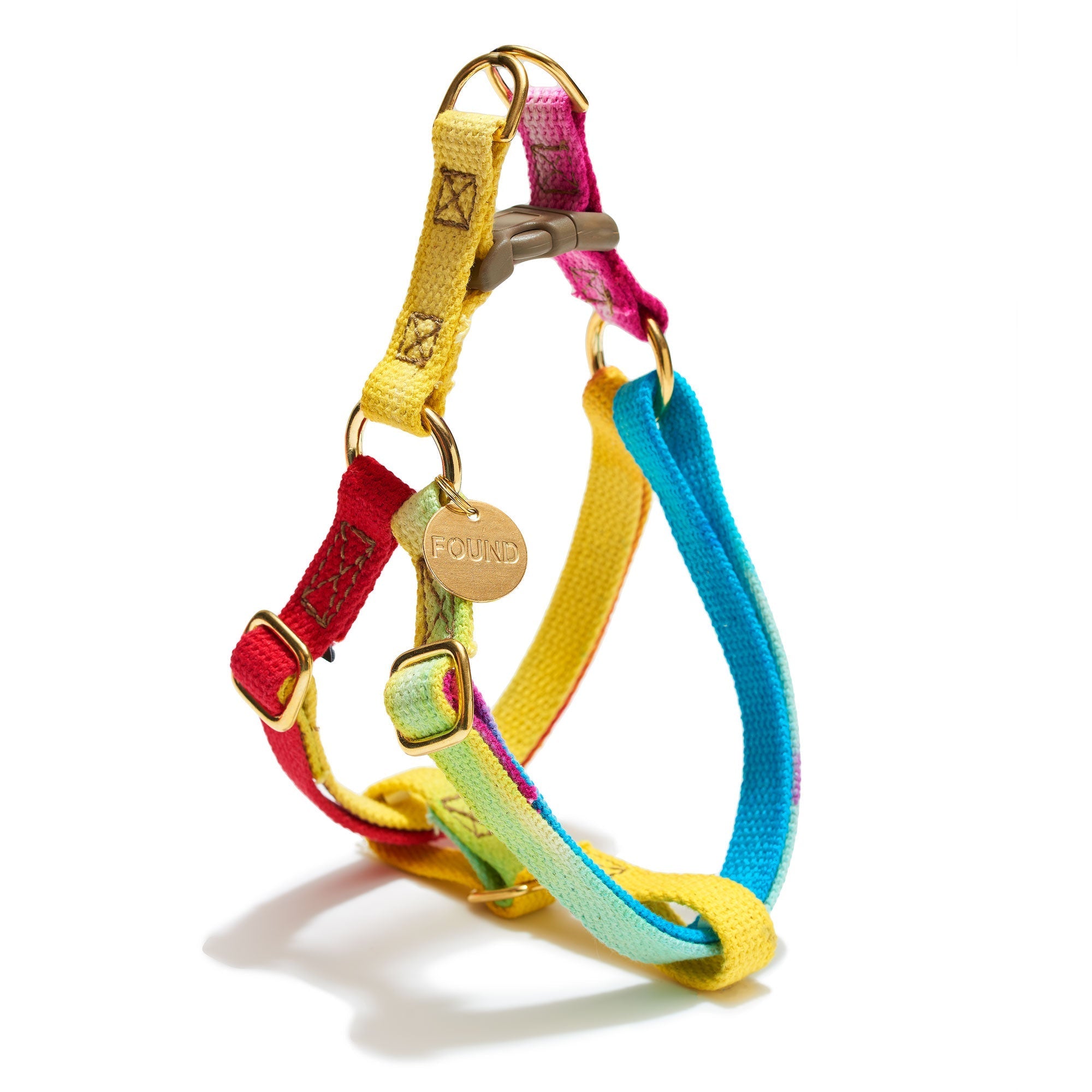 Dog & Cat Harnesses Premium Prismatic Cotton Cat & Dog Harness by Found My Animal – Adjustable, Durable & Stylish