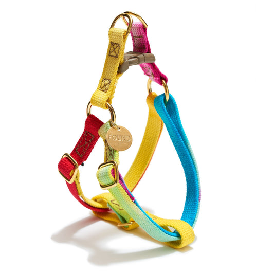 Dog & Cat Harnesses Premium Prismatic Cotton Cat & Dog Harness by Found My Animal – Adjustable, Durable & Stylish
