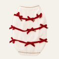 Load image into Gallery viewer, Found My Animal Red Ribbon Dog Sweater
