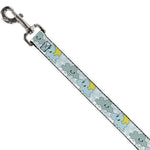 Dog Leash - Cloudy Skies Rain Clouds White/Blues