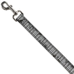 Dog Leash - Plaid Curls Gray