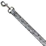 Dog Leash - Crosses Assorted Distressed White/Black