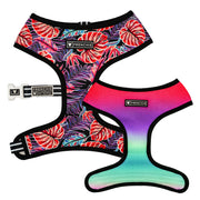 Frenchie Duo Reversible Harness - Tropical Palms