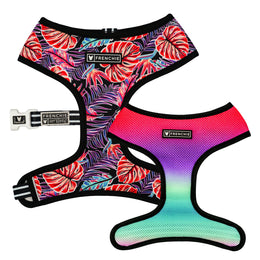 Frenchie Duo Reversible Harness - Tropical Palms