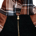 Load image into Gallery viewer, Frenchie Dog Hoodie - Cocoa Plaid
