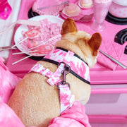 Frenchie Duo Reversible Harness - Pink Tie Dye 