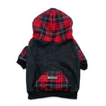 Load image into Gallery viewer, Frenchie Dog Hoodie - Red Tartan
