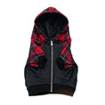 Load image into Gallery viewer, Frenchie Dog Hoodie - Red Tartan
