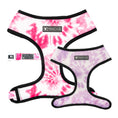 Load image into Gallery viewer, Frenchie Duo Reversible Harness - Pink Tie Dye
