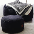 Load image into Gallery viewer, Pouf Footstool - Faux Leather
